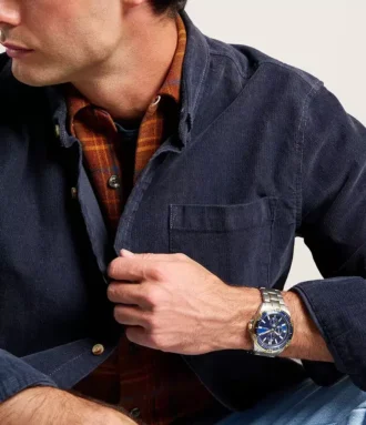 Reloj multifunción Garrett de acero inoxidable en dos tonos