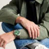 Reloj multifunción Garrett de cuero marrón Reloj multifunción Garrett de cuero marrón