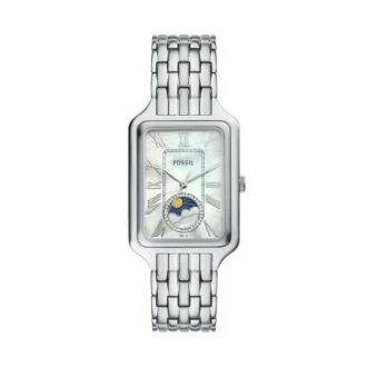 Reloj multifunción Raquel Sun Moon de acero inoxidable