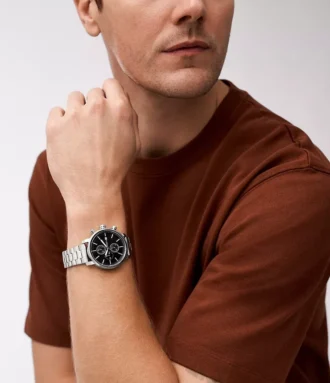 Reloj multifunción Rhett de acero inoxidable