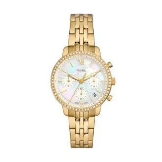 Reloj Neutra Chronograph de acero inoxidable dorado