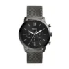 Reloj Neutra Chronograph Smoke con correa de malla de acero inoxidable Reloj Neutra Chronograph Smoke con correa de malla de acero inoxidable