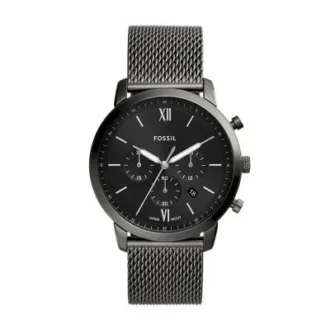 Reloj Neutra Chronograph Smoke con correa de malla de acero inoxidable