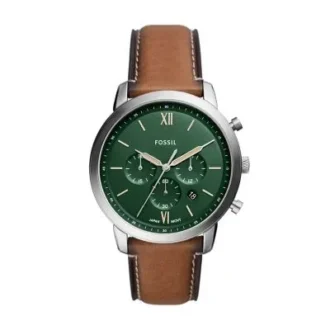 Reloj Neutra Chronograph Tan LiteHide™ de cuero