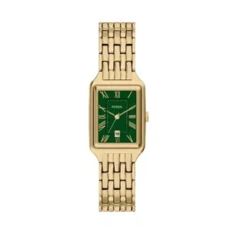 Reloj Raquel de acero inoxidable dorado con tres agujas Reloj Raquel de acero inoxidable dorado con tres agujas