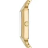 Reloj Raquel de acero inoxidable dorado con tres agujas y fecha Reloj Raquel de acero inoxidable dorado con tres agujas y fecha