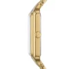 Reloj Raquel de acero inoxidable dorado con tres agujas y fecha Reloj Raquel de acero inoxidable dorado con tres agujas y fecha