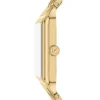 Reloj Raquel de acero inoxidable dorado con tres agujas y fecha Reloj Raquel de acero inoxidable dorado con tres agujas y fecha