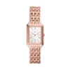Reloj Raquel de acero inoxidable tono oro rosa con tres agujas y fecha Reloj Raquel de acero inoxidable tono oro rosa con tres agujas y fecha