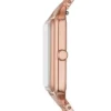 Reloj Raquel de acero inoxidable tono oro rosa con tres agujas y fecha Reloj Raquel de acero inoxidable tono oro rosa con tres agujas y fecha