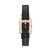 Reloj Raquel de tres agujas con fecha y correa de cuero LiteHide™ negro Reloj Raquel de tres agujas con fecha y correa de cuero LiteHide™ negro