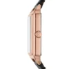 Reloj Raquel de tres agujas con fecha y correa de cuero LiteHide™ negro Reloj Raquel de tres agujas con fecha y correa de cuero LiteHide™ negro