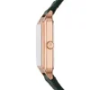 Reloj Raquel de tres agujas con fecha y correa de piel Croco LiteHide™ verde Reloj Raquel de tres agujas con fecha y correa de piel Croco LiteHide™ verde