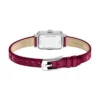 Reloj Raquel Mini de dos agujas con correa de cuero rosa
