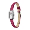 Reloj Raquel Mini de dos agujas con correa de cuero rosa