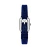 Reloj Raquel Mini de dos agujas con terciopelo azul