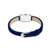 Reloj Raquel Mini de dos agujas con terciopelo azul