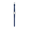 Reloj Raquel Mini de dos agujas con terciopelo azul