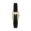 Reloj Raquel Mini de dos agujas en terciopelo negro Reloj Raquel Mini de dos agujas en terciopelo negro