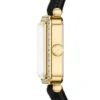 Reloj Raquel Mini de dos agujas en terciopelo negro Reloj Raquel Mini de dos agujas en terciopelo negro