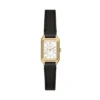 Reloj Raquel Mini de tres agujas con correa de cuero negro Reloj Raquel Mini de tres agujas con correa de cuero negro