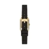 Reloj Raquel Mini de tres agujas con correa de cuero negro Reloj Raquel Mini de tres agujas con correa de cuero negro