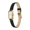 Reloj Raquel Mini de tres agujas con correa de cuero negro Reloj Raquel Mini de tres agujas con correa de cuero negro