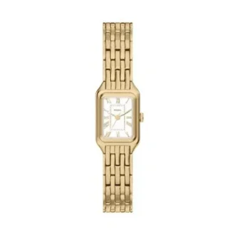 Reloj Raquel Mini de tres agujas en acero inoxidable dorado