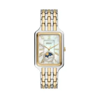 Reloj Raquel Sun Moon multifunción de acero inoxidable en dos tonos