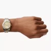 Reloj Scarlette de acero inoxidable bicolor con tres agujas y fecha Reloj Scarlette de acero inoxidable bicolor con tres agujas y fecha