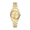 Reloj Scarlette de acero inoxidable dorado con tres agujas y fecha Reloj Scarlette de acero inoxidable dorado con tres agujas y fecha