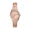 Reloj Scarlette de acero inoxidable en tono oro rosa con tres agujas y fecha Reloj Scarlette de acero inoxidable en tono oro rosa con tres agujas y fecha