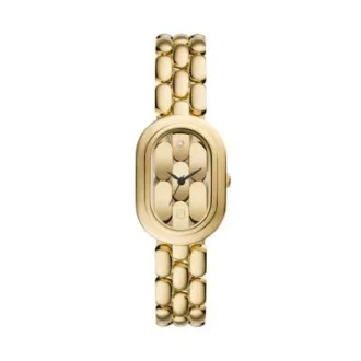 Reloj Sloan de acero inoxidable dorado con tres agujas