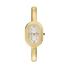 Reloj tipo brazalete Sloan de acero inoxidable dorado con tres agujas Reloj tipo brazalete Sloan de acero inoxidable dorado con tres agujas