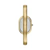 Reloj tipo brazalete Sloan de acero inoxidable dorado con tres agujas Reloj tipo brazalete Sloan de acero inoxidable dorado con tres agujas