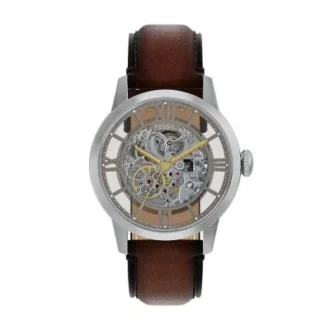 Reloj Townsman automático con correa de cuero marrón
