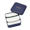 Set de regalo con pulsera de acero inoxidable y ágata verde