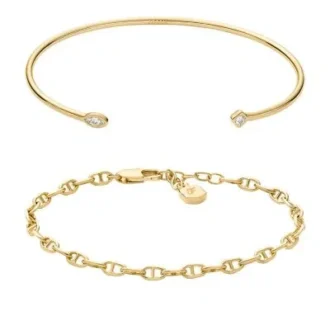Set de regalo de pulsera Heritage en latón dorado