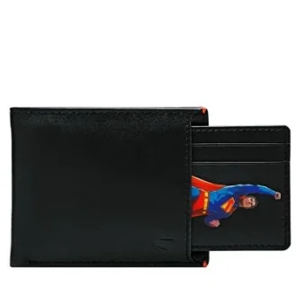 Superman x Fossil Derrick Cartera deslizante 2 en 1
