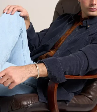 Textura moleteada a máquina Pulsera tipo brazalete moleteada de acero inoxidable en dos tonos