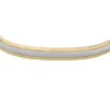 Textura moleteada a máquina Pulsera tipo brazalete moleteada de acero inoxidable en dos tonos Textura moleteada a máquina Pulsera tipo brazalete moleteada de acero inoxidable en dos tonos