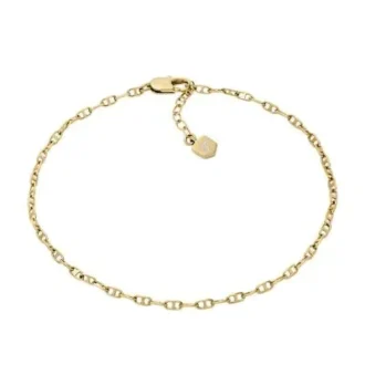 Tobillera Heritage D-Link con cadena de latón dorado