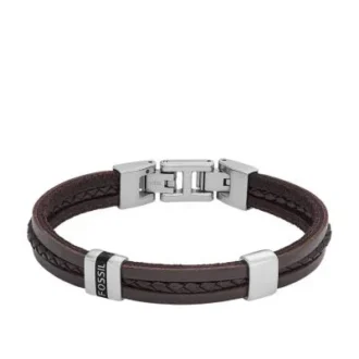 Townsman Leather Essentials Pulsera de correa de cuero marrón
